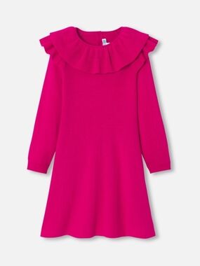 Jacadi 3T Girl knitted dress - rose grenadine